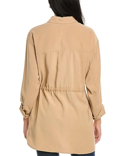 Anne Klein Drawstring Shirt Jacket Women 4 Anne Klein Drawstring Shirt Jacket Women - Image 2