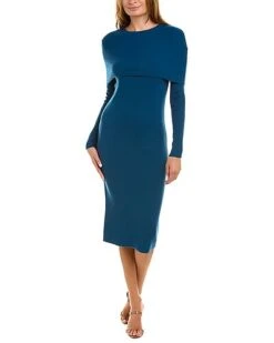 Halston Andrea Wool-Blend Dress Women