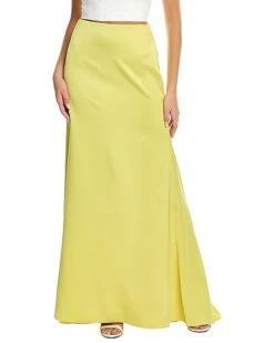 Halston Astin Satin Skirt Women