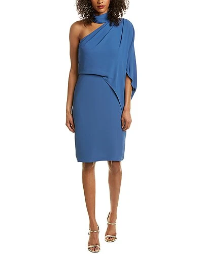 Halston Demi Asymmetrical Midi Dress Women 3 Halston Demi Asymmetrical Midi Dress Women