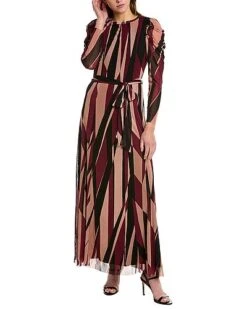 Anne Klein Mesh Maxi Dress Women