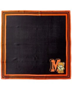 MOSCHINO Logo Print Silk Scarf Women