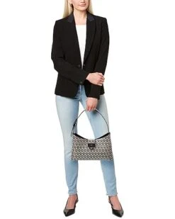 Salvatore Ferragamo Trifolio Coated Canvas Shoulder Bag Women 10 Salvatore Ferragamo Trifolio Coated Canvas Shoulder Bag Women -Women's Fashion General Store 1111166123 RLLD 4