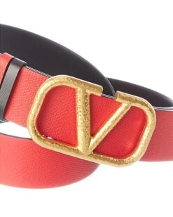 Valentino VLogo 40mm Reversible Leather Belt Women -Women's Fashion General Store 1111223878 RLLD 3