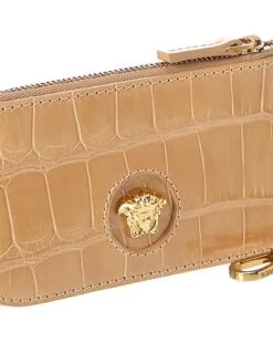 Versace La Medusa Croc-Embossed Leather Card Holder Women 7 Versace La Medusa Croc-Embossed Leather Card Holder Women -Women's Fashion General Store 1111313916 RLLD 3