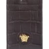 Versace La Medusa Croc-Embossed Leather Card Holder On Chain Women -Women's Fashion General Store 1111313921 RLLD 1