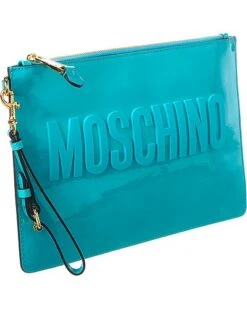 MOSCHINO Logo Patent Wristlet Women -Women's Fashion General Store 1111328966 RLLD 3