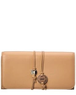 Chloé Malou Long Leather Continental Wallet Women