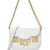 MOSCHINO Logo Lettering Embossed Leather Hobo Bag Women -Women's Fashion General Store 1111381122 RLLD 1