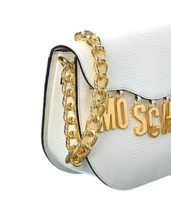 MOSCHINO Logo Lettering Embossed Leather Hobo Bag Women -Women's Fashion General Store 1111381122 RLLD 3