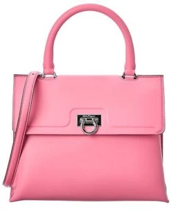 Salvatore Ferragamo Trifolio Small Leather Satchel Women