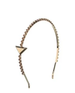 Prada Logo Crystals Headband Women