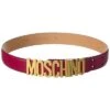 MOSCHINO Logo Embellished Leather Belt Women -Women's Fashion General Store 1111420889 RLLD 1