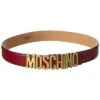 MOSCHINO Logo Lettering Buckle Leather Belt Women -Women's Fashion General Store 1111420893 RLLD 1