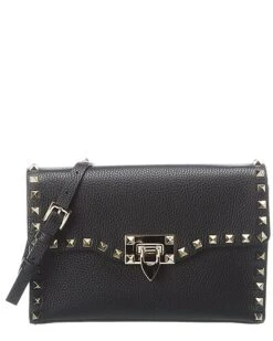Valentino Rockstud Small Grainy Leather Crossbody Women