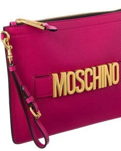 MOSCHINO Logo Leather Clutch Women -Women's Fashion General Store 1111455824 RLLD 3
