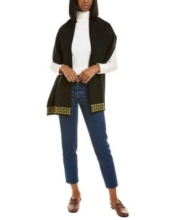 Versace Logo Cashmere-Blend Scarf Women