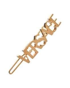 Versace Logo Right Hair Clip Women