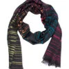 Multi Strip Wool & Silk-Blend Scarf Women