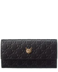 Gucci Ssima Leather Wallet Women