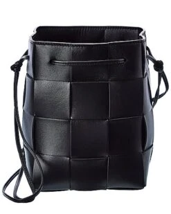 Bottega Veneta Cassette Intrecciato Leather Bucket Bag Women