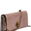 Bottega Veneta Snake-Embossed Leather Clutch Women