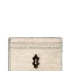 MOSCHINO Logo Embossed Leather Card Holder Women