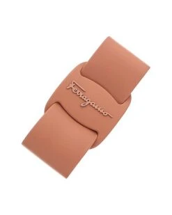 Salvatore Ferragamo Viva Bow Leather Hairclip Women