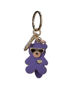 Furla Venus Bear Leather Keyring Women