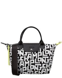 Longchamp Le Pliage LGP Small Top Handle Nylon & Leather Tote Women