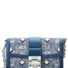 MCM Gretl Mini Vintage Jacquard Monogram Canvas & Leather Crossbody Women