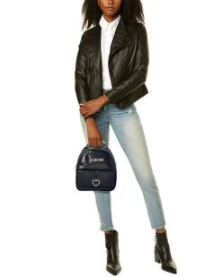 LOVE MOSCHINO Heart Croc-Embossed Backpack Women -Women's Fashion General Store 1160234615 RLLD 4