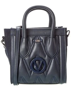 By Mario Valentino Eva Diamond Leather Tote Women