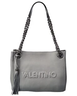 By Mario Valentino Luisa Embossed Leather Shoulder Bag Women