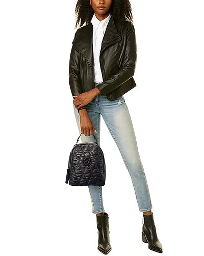 By Mario Valentino Roy Matelasse Leather Backpack Women 6 By Mario Valentino Roy Matelasse Leather Backpack Women - Image 4