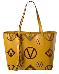 By Mario Valentino Soho Magnus Leather Tote Women