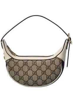 Gucci Ophidia Mini GG Supreme Canvas & Leather Shoulder Bag Women