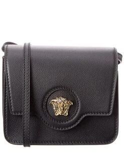 Versace La Medusa Leather Shoulder Bag Women