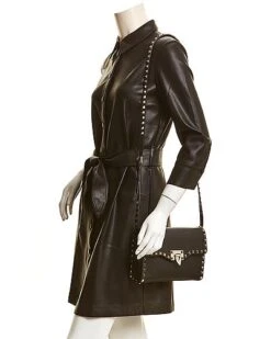 Valentino Rockstud Small Grainy Leather Crossbody Women -Women's Fashion General Store 1160420951 RLLD 3