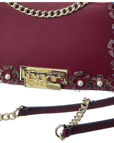 Earthette Floral Garden Mini Chain Leather Shoulder Bag Women 5 Earthette Floral Garden Mini Chain Leather Shoulder Bag Women - Image 3