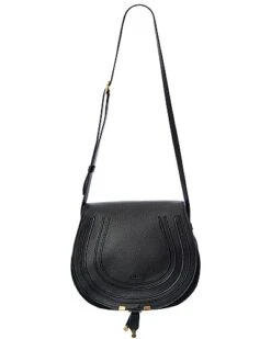 Chloé Marcie Medium Leather Saddle Bag Women