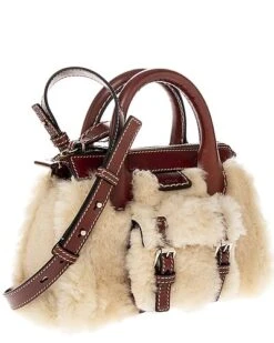 Chloé Edith Mini Bag Shearling & Leather Crossbody Women -Women's Fashion General Store 1160506663 RLLD 3