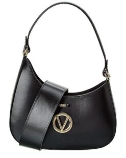 By Mario Valentino Camila Rope Guitar Leather Shoulder Bag Women