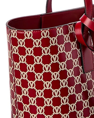 By Mario Valentino Soho Monogram Leather Tote Women 5 By Mario Valentino Soho Monogram Leather Tote Women - Image 3