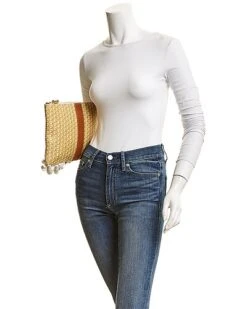 Jenna Leather Straw Clutch Women -Women's Fashion General Store 1160891322 RLLD 3