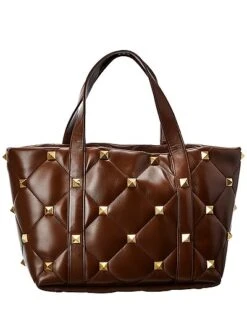 Valentino Roman Stud Leather Tote Women