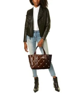 Valentino Roman Stud Leather Tote Women -Women's Fashion General Store 1161013259 RLLD 3