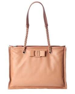 Salvatore Ferragamo Viva Bow Small Leather Tote Women