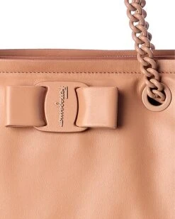Salvatore Ferragamo Viva Bow Small Leather Tote Women -Women's Fashion General Store 1161134122 RLLD 3
