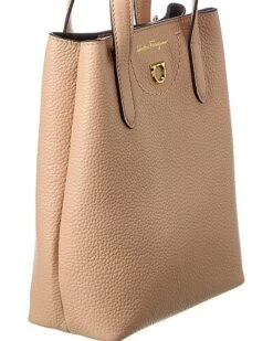 Salvatore Ferragamo Gancini Mini Leather Tote Women 8 Salvatore Ferragamo Gancini Mini Leather Tote Women -Women's Fashion General Store 1161388283 RLLD 3